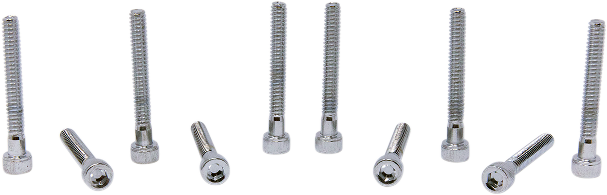 DRAG SPECIALTIES Bolts - Socket-Head - Replacement - Knurled/Coarse Thread - #10-24 x 1-1/2" - 10 Pack MPB197 - Cycle City Outdoors