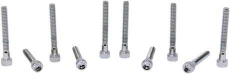 DRAG SPECIALTIES Bolts - Socket-Head - Replacement - Knurled/Coarse Thread - #10-24 x 1-1/2" - 10 Pack MPB197 - Cycle City Outdoors