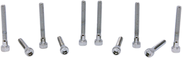 DRAG SPECIALTIES Bolts - Socket-Head - Replacement - Knurled/Coarse Thread - #10-24 x 1-1/2" - 10 Pack MPB197 - Cycle City Outdoors
