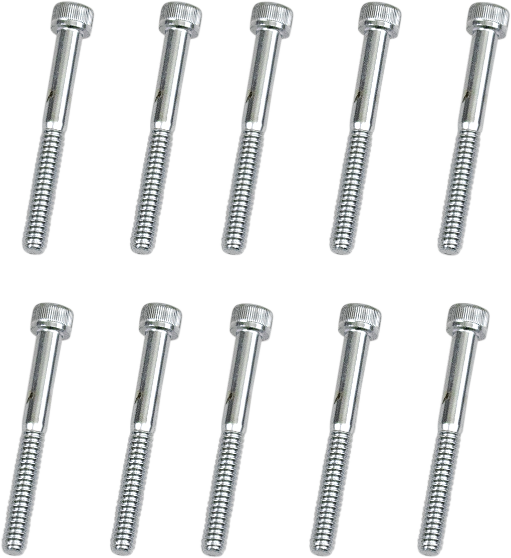 DRAG SPECIALTIES Bolts - Socket-Head - Replacement - Knurled/Coarse Thread - #10-24 x 1-3/4" - 10 Pack MPB198 - Cycle City Outdoors
