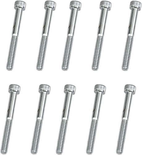 DRAG SPECIALTIES Bolts - Socket-Head - Replacement - Knurled/Coarse Thread - #10-24 x 1-3/4" - 10 Pack MPB198 - Cycle City Outdoors