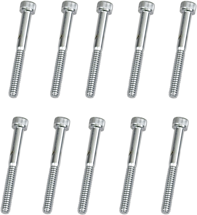 DRAG SPECIALTIES Bolts - Socket-Head - Replacement - Knurled/Coarse Thread - #10-24 x 1-3/4" - 10 Pack MPB198 - Cycle City Outdoors