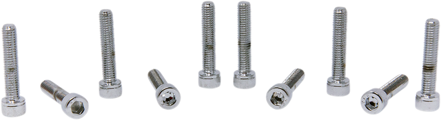 DRAG SPECIALTIES Bolts - Socket-Head - Replacement - Knurled/Fine Thread - #10-32 x 1" - 10 Pack MPB204 - Cycle City Outdoors