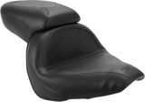 MUSTANG Seat - Vintage - Wide - Touring - Without Driver Backrest - One-Piece - Smooth - Black - VLX600 75794
