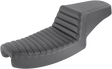 SADDLEMEN Step-Up Seat - Front Tuck-n-Roll - Black - Dyna 891-04-171