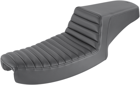 SADDLEMEN Step-Up Seat - Front Tuck-n-Roll - Black - Dyna 891-04-171