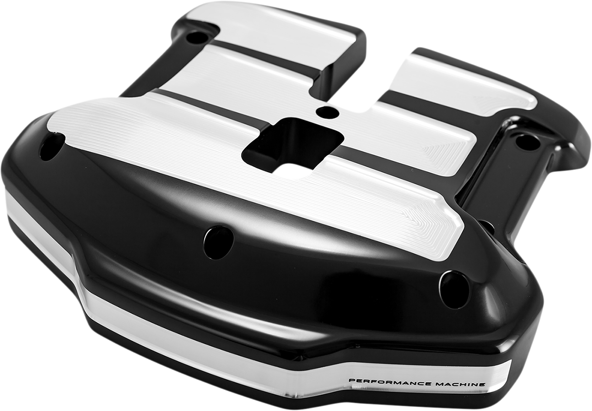 PERFORMANCE MACHINE (PM) Rocker Box Cover - Scalloped - Contrast Cut* - M8 0177-2070-BM