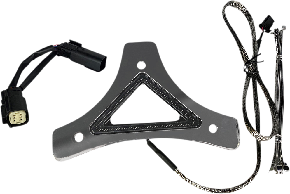 Custom Dynamics LED Backrest Light - Run/Brake - Chrome CD-BR-SS6-C - Cycle City Outdoors
