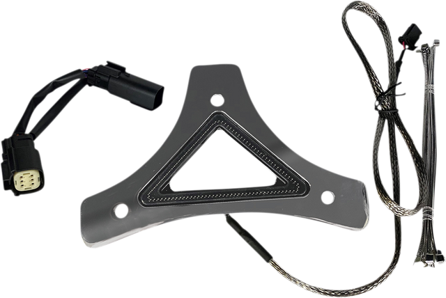 Custom Dynamics LED Backrest Light - Run/Brake - Chrome CD-BR-SS6-C - Cycle City Outdoors