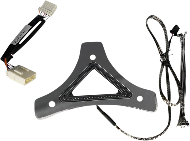 Custom Dynamics LED Backrest Light - Run/Brake - Chrome CD-BR-XL-C - Cycle City Outdoors