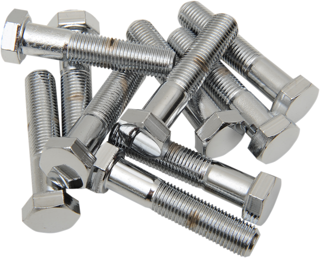 DRAG SPECIALTIES Bolts - Hex Head/Replacement - Fine Thread - 3/8"-24 x 1-1/2" - 10 Pack MPB158 - Cycle City Outdoors