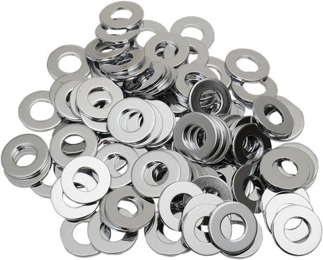 DRAG SPECIALTIES Washers - Flat - 5/16" - Chrome MPB175 - Cycle City Outdoors
