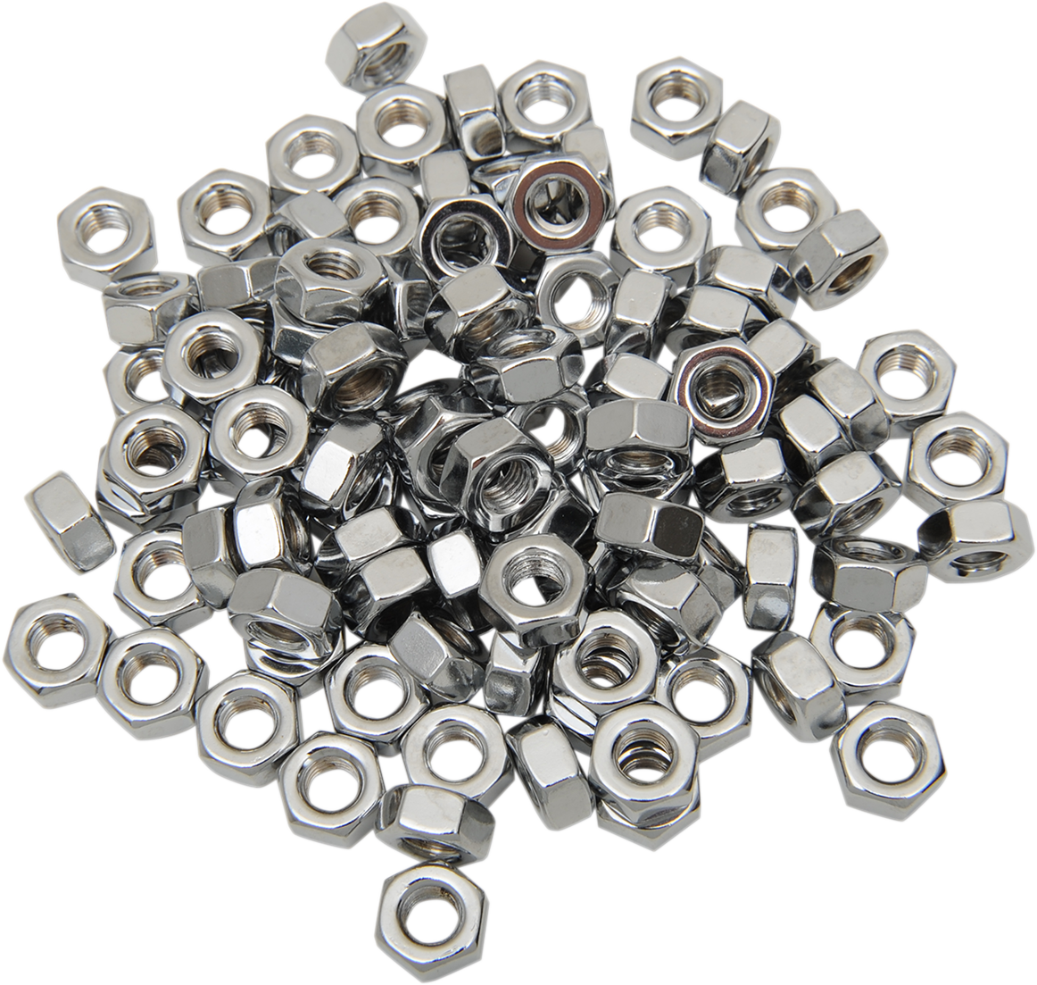 DRAG SPECIALTIES Nut - Hex - 1/4"-28 - Chrome MPB165 - Cycle City Outdoors