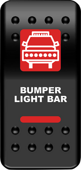 MOOSE UTILITY Rocker Switch - Bumper Light Bar - Red BLB-PWR-R