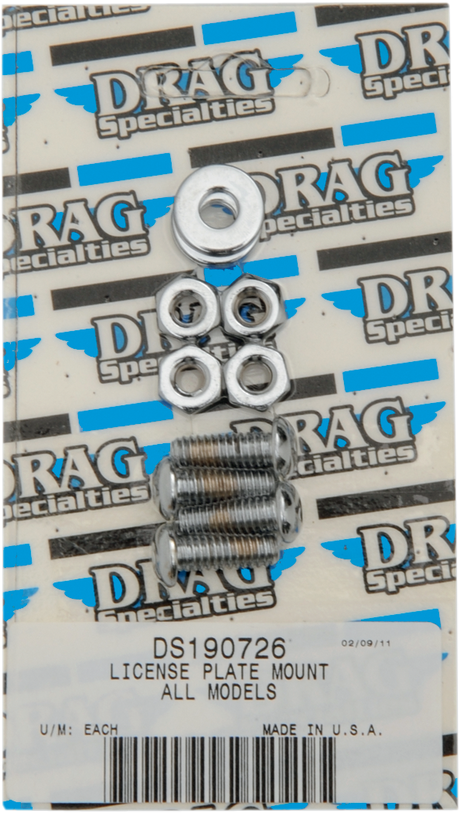 DRAG SPECIALTIES Mount Bolt Set - Socket Head - License Plate MK190 - Cycle City Outdoors