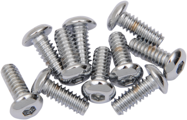 DRAG SPECIALTIES Bolts - Button Head/Replacement - #10-24 x 1/2" - 10 Pack MPB394 - Cycle City Outdoors