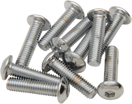 DRAG SPECIALTIES Bolts - Button Head/Replacement - #10-32 x 1/2" - 10 Pack MPB264 - Cycle City Outdoors