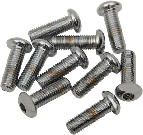 DRAG SPECIALTIES Bolts - Button Head/Replacement - 1/4"-28 x 1" - 10 Pack MPB421 - Cycle City Outdoors