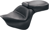 MUSTANG Seat - Vintage - Wide - Touring - Without Driver Backrest - One-Piece - Smooth - Black - VN900 76127