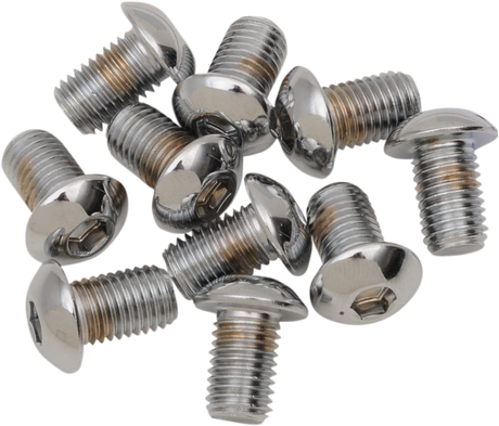 DRAG SPECIALTIES Bolts - Button Head/Replacement - 5/16"-24 x 3/8" - 10 Pack MPB268 - Cycle City Outdoors