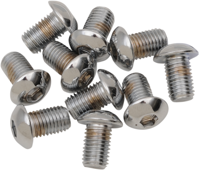 DRAG SPECIALTIES Bolts - Button Head/Replacement - 5/16"-24 x 3/8" - 10 Pack MPB268 - Cycle City Outdoors