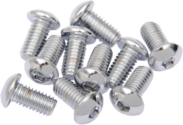 DRAG SPECIALTIES Bolts - Button Head/Replacement - 3/8"-16 x 1" - 10 Pack MPB270 - Cycle City Outdoors