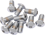 DRAG SPECIALTIES Bolts - Button Head/Replacement - 3/8"-24 x 3/4" - 10 Pack MPB422