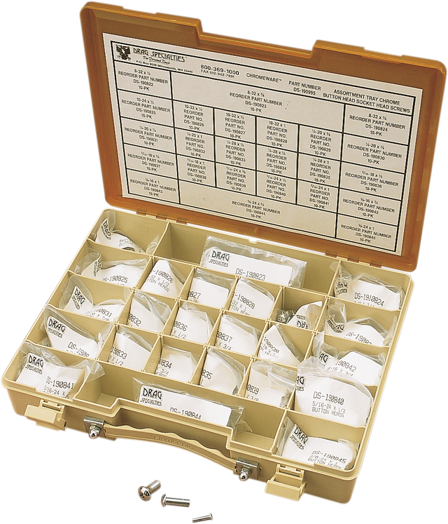 DRAG SPECIALTIES Bolts - Button Head/Assortment - Kit MK210 - Cycle City Outdoors