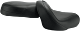 MUSTANG Seat - Vintage - Wide - Touring - With Driver Backrest - Two-Piece - Smooth - Black - VStar 950 79571