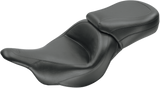 MUSTANG Seat - Vintage - Wide - Touring - Without Driver Backrest - One-Piece - Smooth - Black - Vulcan 76601