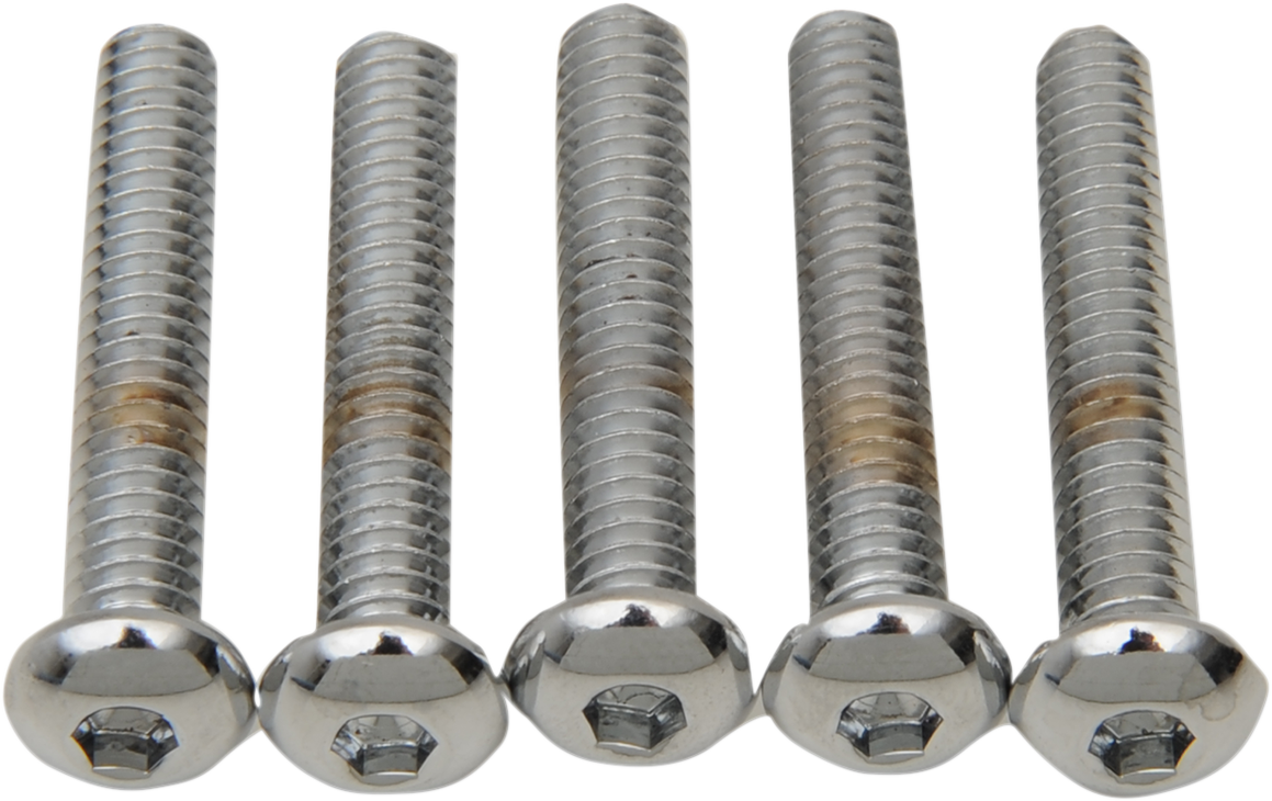DRAG SPECIALTIES Bolts - Button Head/Replacement - 1/4"-20 x 1-1/2" - 5 Pack MPB822 - Cycle City Outdoors