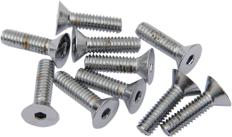 DRAG SPECIALTIES Bolts - Flat-Head - Chrome - 8-32 x 1/2" MPB363 - Cycle City Outdoors