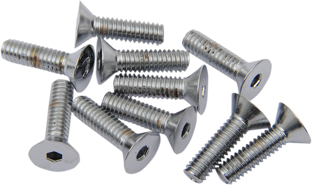 DRAG SPECIALTIES Bolts - Flat-Head - Chrome - 8-32 x 5/8" MPB364 - Cycle City Outdoors