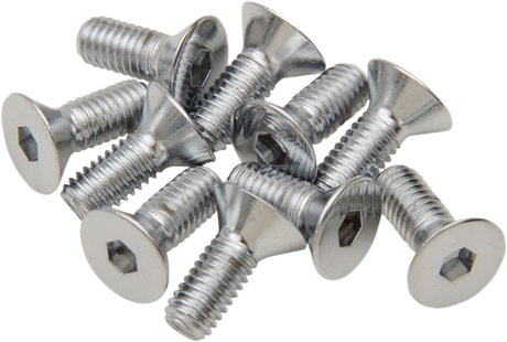 DRAG SPECIALTIES Bolts - Flat-Head - Chrome - 10-32 x 3/4" MPB573 - Cycle City Outdoors