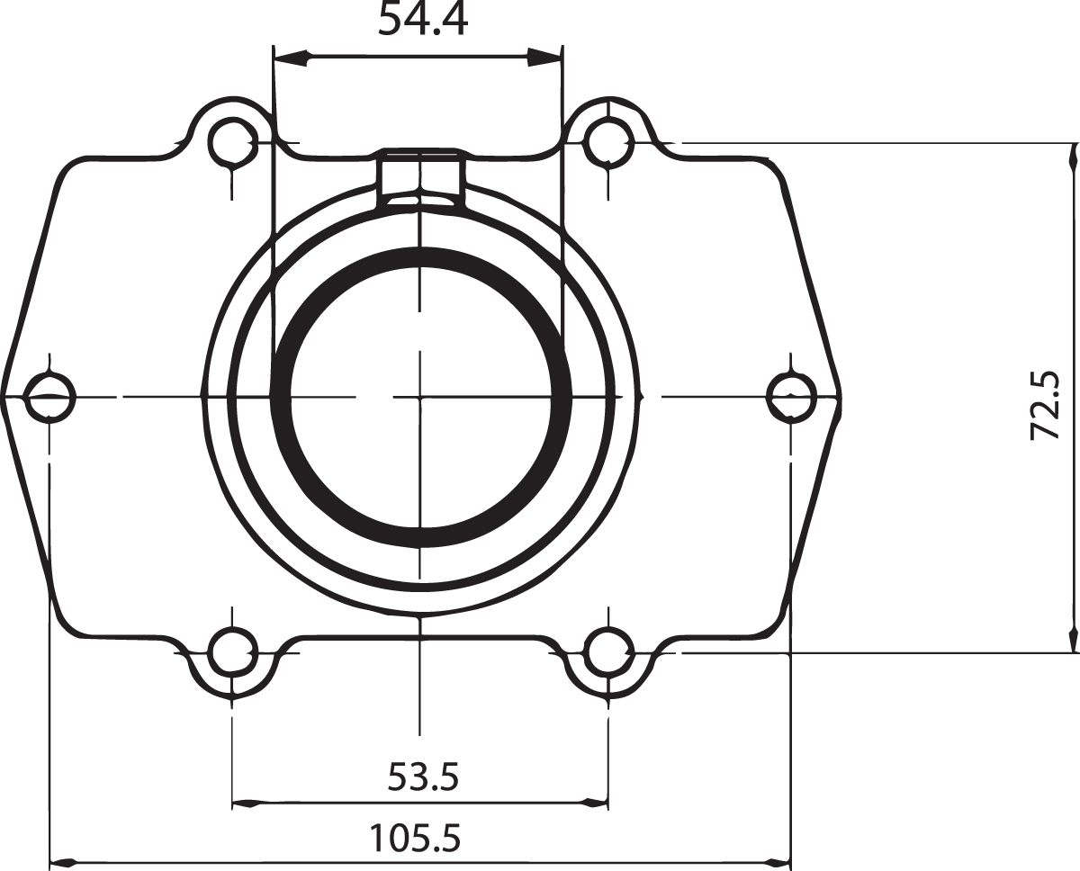 KIMPEX Carburetor Mounting Flange - Arctic Cat 104570