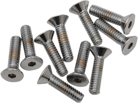 DRAG SPECIALTIES Bolts - Flat-Head - Chrome - 1/4"-20 x 3/4" MPB366 - Cycle City Outdoors