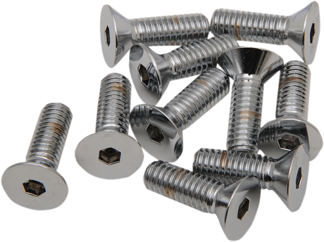 DRAG SPECIALTIES Bolts - Flat-Head - Chrome - 5/16"-18 x 3/4" MPB578 - Cycle City Outdoors