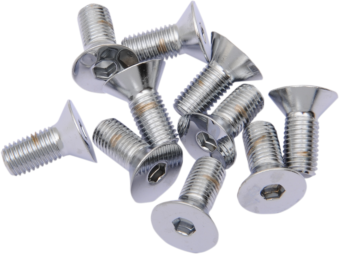DRAG SPECIALTIES Bolts - Flat-Head - Chrome - 5/16"-24 x 1" MPB583 - Cycle City Outdoors