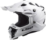 LS2 Subverter EVO Motocross Helmet | Solid | Gloss White | XS–3XL | 700-1021