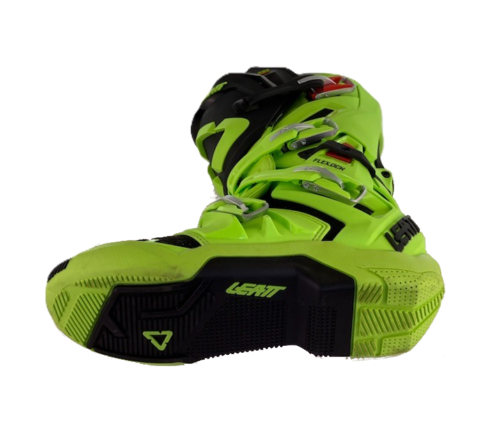 Leatt - Boot Moto 5.5 FlexLock - Lime - 10 Open Box Sample