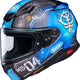 Shoei RF-1400 Ramba Ral's Bugu TC-2 Full-Face Motorcycle Helmet - Blue
