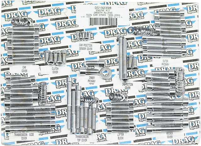 DRAG SPECIALTIES Bolt Kit - Engine - Socket-Head - Smooth - Twin Cam MK371S - Cycle City Outdoors