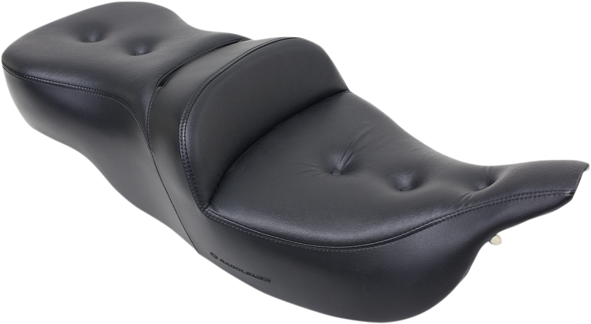 SADDLEMEN Pillow-Top Roadsofa* Seat - Black - FLH/FLT '99-'07 - Part 897-07-181