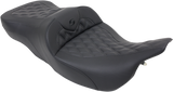 SADDLEMEN Roadsofa* Seat - Full Lattice Stitch - FLT/FLH '97-'07 - Part Number 897-07-182