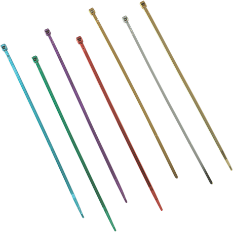 DRAG SPECIALTIES Cable Tie- 4" - Chrome - 10-Pack 10-6012C-10-HC3 - Cycle City Outdoors