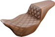 SADDLEMEN Step-Up Seat - Front Lattice Stitch - Brown - FL '08-'24 808-07B-172BR