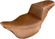 SADDLEMEN Step-Up Seat - Rear Lattice Stitch - Brown - FL '08-'24 808-07B-173BR