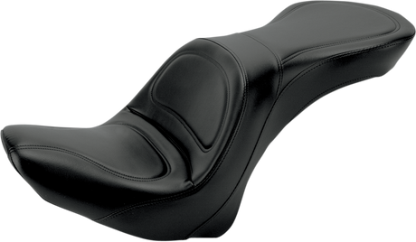 SADDLEMEN Seat - Explorer* - Without Backrest - Stitched - Black - FLSTC '06-'17 800-23-0291