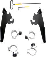 MEMPHIS SHADES Fats/Slim Mounting Kit - Black - XL883 MEB2001