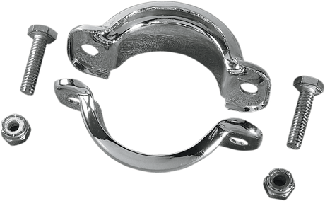 DRAG SPECIALTIES Muffler Clamps - Chrome 74785 - Cycle City Outdoors
